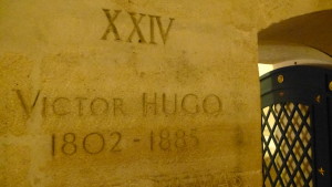 tomb marker of Victor Hugo